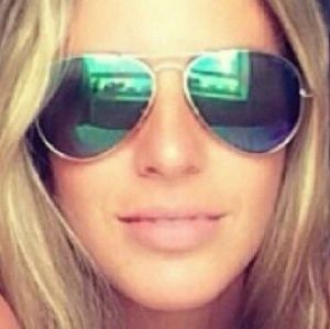 Michael kors green aviator sunglasses